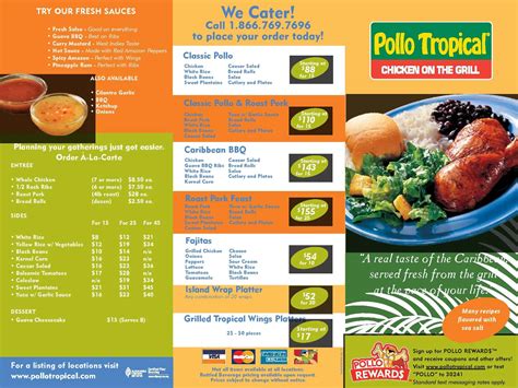 pollo tropical smart savings cards 2019|Pollo Tropical menu prices.